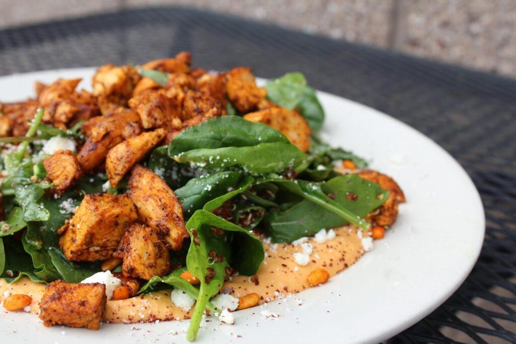 Chettinad Chicken cooked with traditional hot spices of Tamil Nadu.