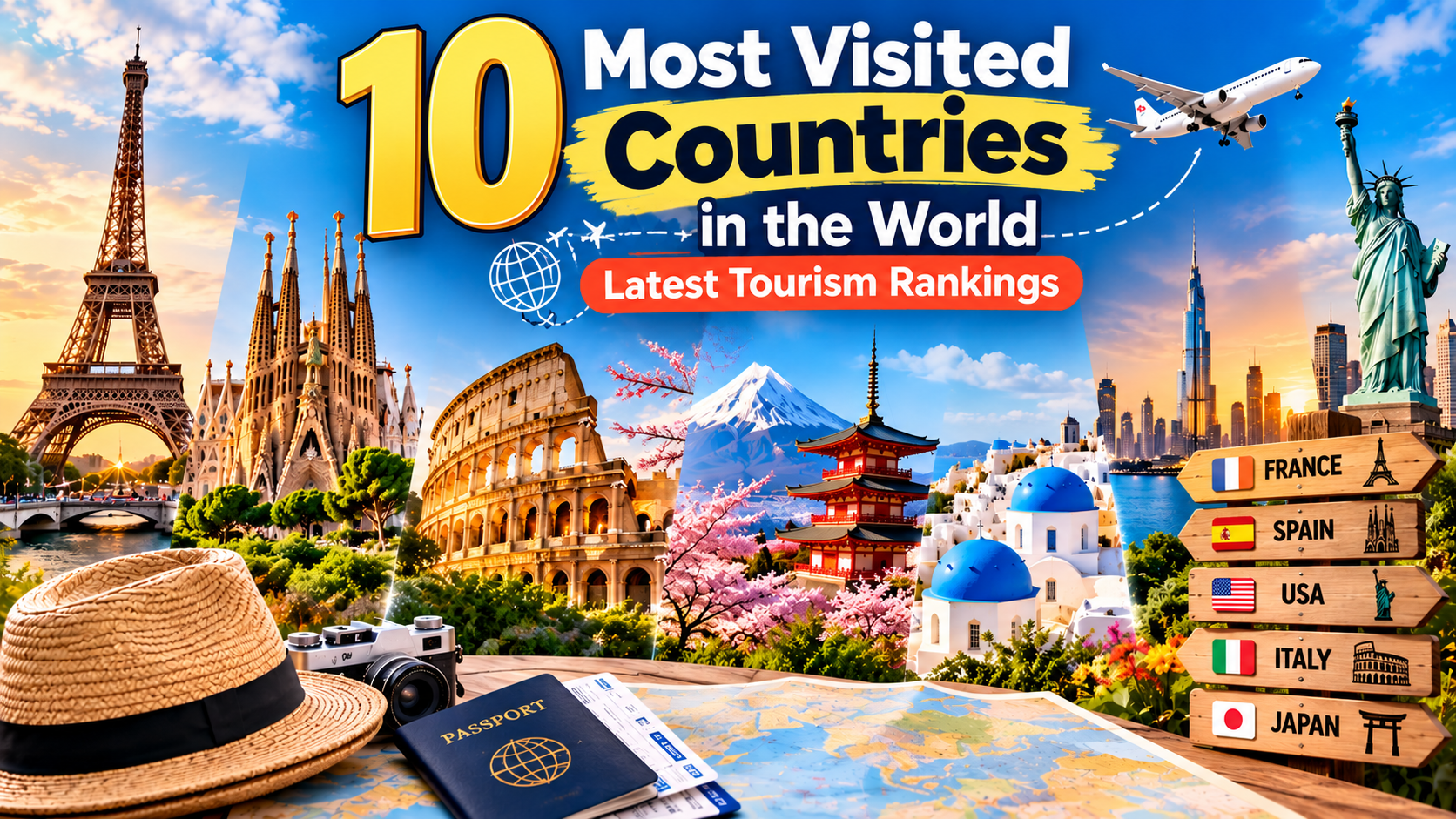 10 most visited countries in the world