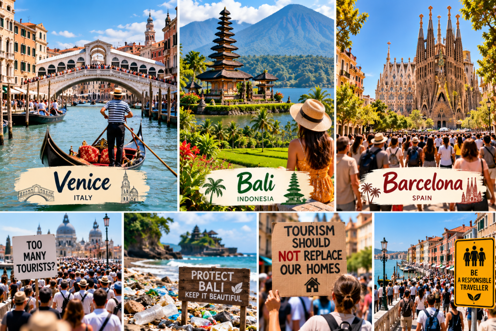 Overtourism in Venice, Bali and Barcelona: How it is Changing Popular Destinations